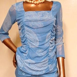 NWOT I.N.C. Chiffon Feel Blouse